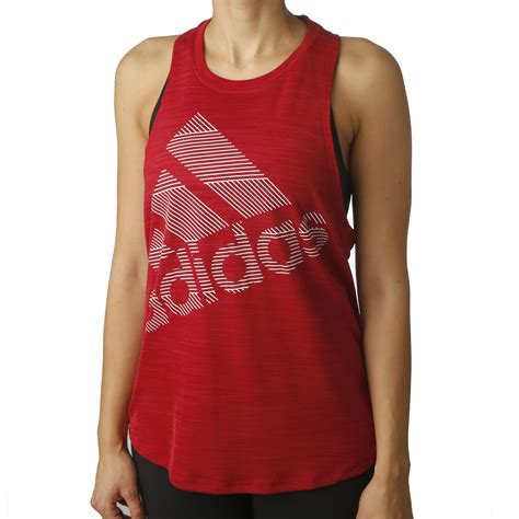 adidas rood dames tanktop|Adidas sleeveless tank tops.